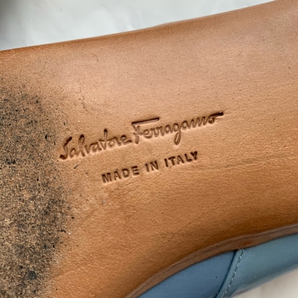 Ferragamo leather ballerina flats mules - Picture 3 of 8